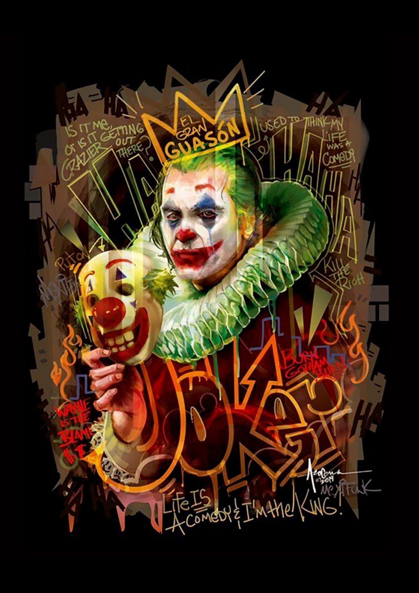 新品 大きい オーバーサイズ XXL XXXL 対応 ジョーカー JOKER 王冠 クラウン キング ペイント グラフィティ ビッグ パーカー Tシャツ ロンT_画像4