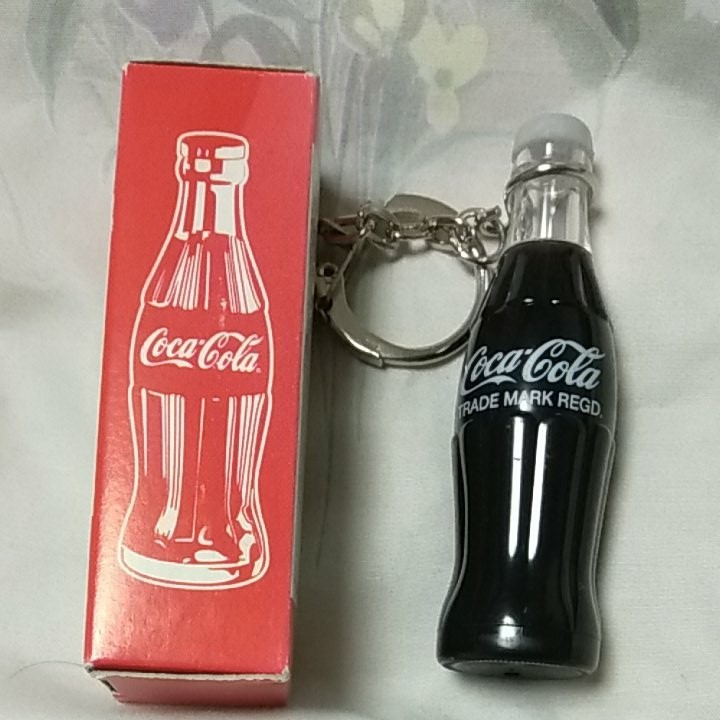 昭和レトロ　レア　coca-cola コカ・コーラ　キーチェーン付きミニボトル
