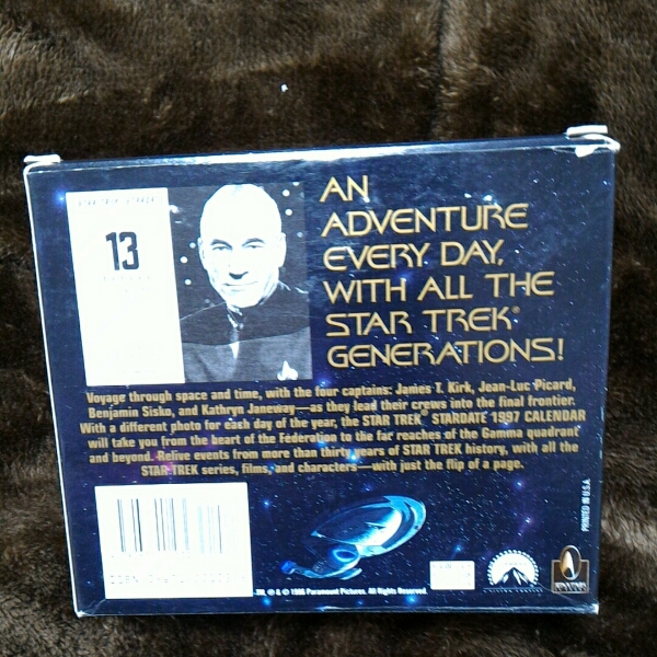 1997 year Star Trek calendar 