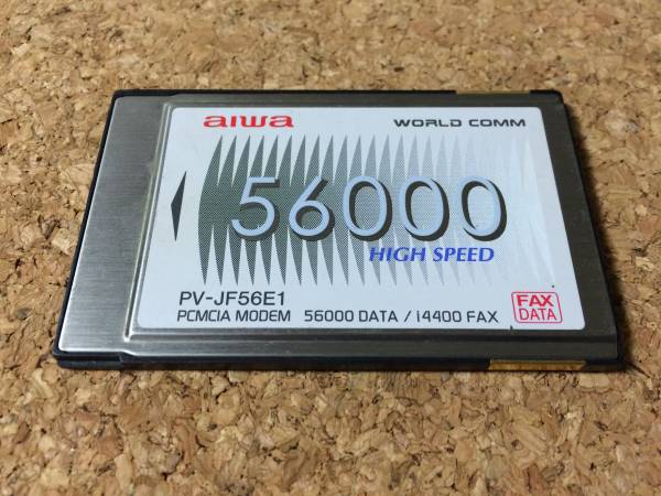 A486)AIWA モデムカード PV-JF56E1 中古動作品_画像1