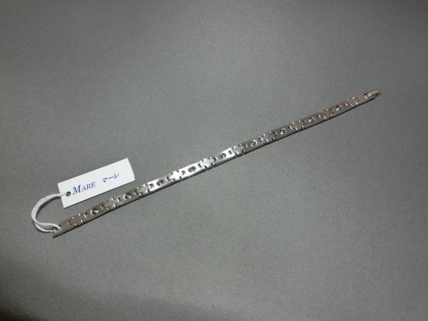 ## germanium 9 piece attaching original titanium bracele white 5.5mm width ## NO-173