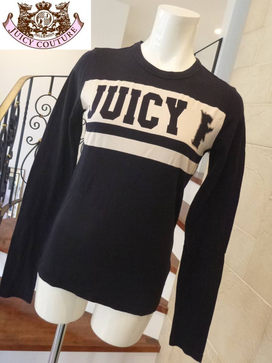 美品　ジューシークチュール（JUICY COUTURE） ★黒ブラック　長袖　Tシャツ　S_画像1