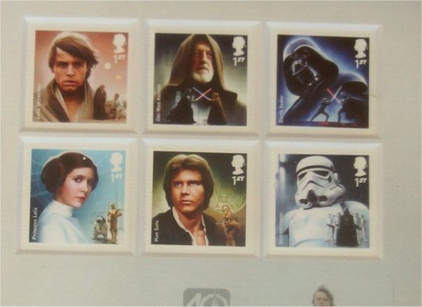  Star Wars commemorative stamp art frame STAR WARS Framed Stamps England postal Royal mail 