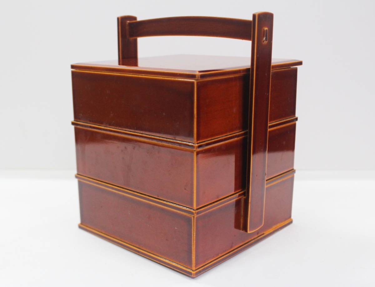 飛騨 春慶塗 三段 重箱 菓子器 茶道具 漆 工芸 www.pn-tanjungkarang.go.id