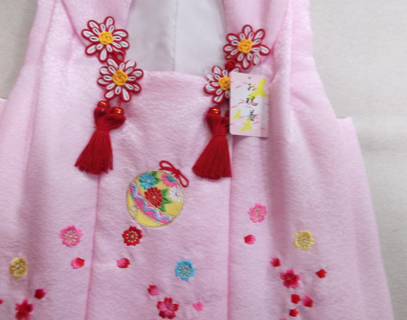 七五三女の子絹100%被布コート/日本製/刺繍/新品未使用/送料無料 | www