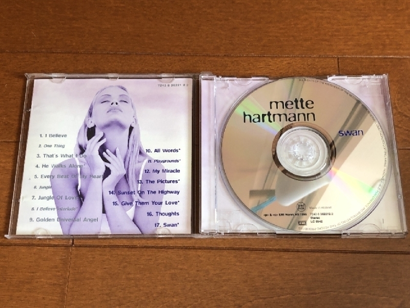美盤 美ジャケ メッテ・ハートマン Mette Hartmann 1995年 CD スワン Swan 欧州盤_画像4
