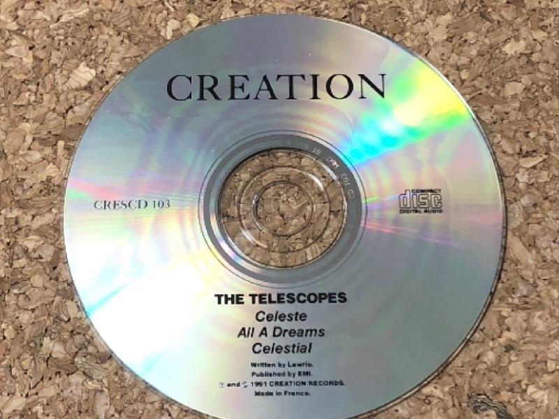 美盤 激レア物 テレスコープス Telescopes 1991年 CD EP セレステ Celeste 盤 英国盤 ペラジャケ_画像3