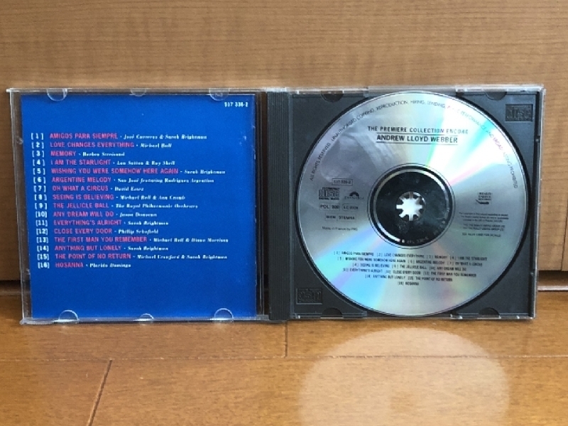 美盤 レア物 アンドリュー・ロイド・ウェバー Andrew Lloyd Webber 1992年 CD The Premiere Collection Encore 欧州盤_画像4