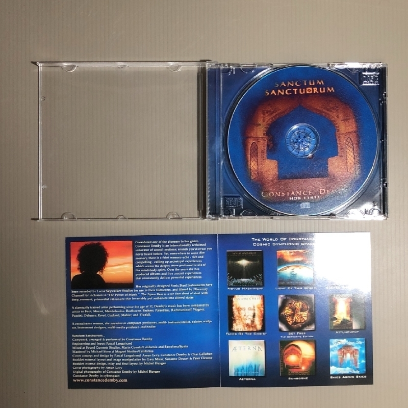  почти новый товар редкий предмет темно синий Stan s* Dubey Constance Derby 2003 год CD Sanctum Sanctuorum американский запись New Age исцеление 