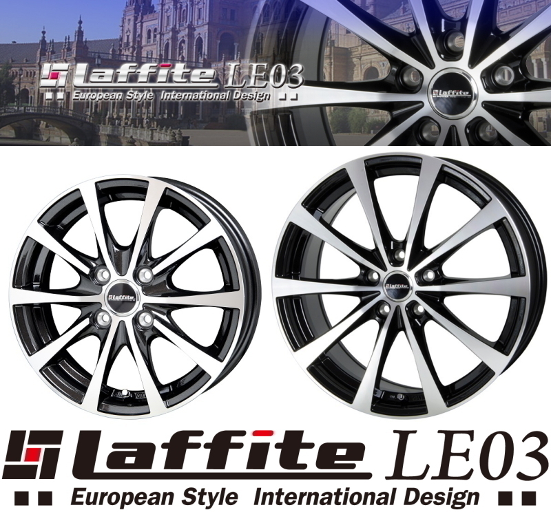 業販限定販売 冬用 4本セット 新品 Laffite LE-03 18インチ ヨコハマ GP インプレッサＸＶ 商舗 高品質 5-100 iG70 50R18 225
