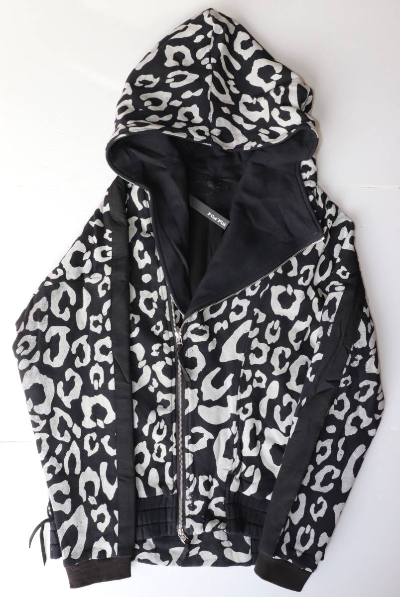 定価53000 新品 本物 KMRii Hooded Leopard Blouson パーカー ブルゾン 1902-TP06A 2 ケムリ 5040