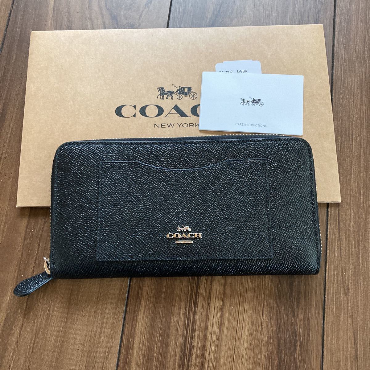 COACH コーチ　長財布 ブラック_画像1