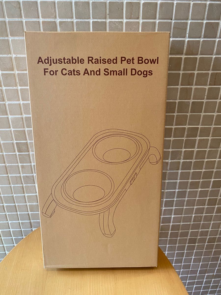 ペットボウル フードボウル犬・猫角度＆高さ調節可能　食べやすい折り畳み式