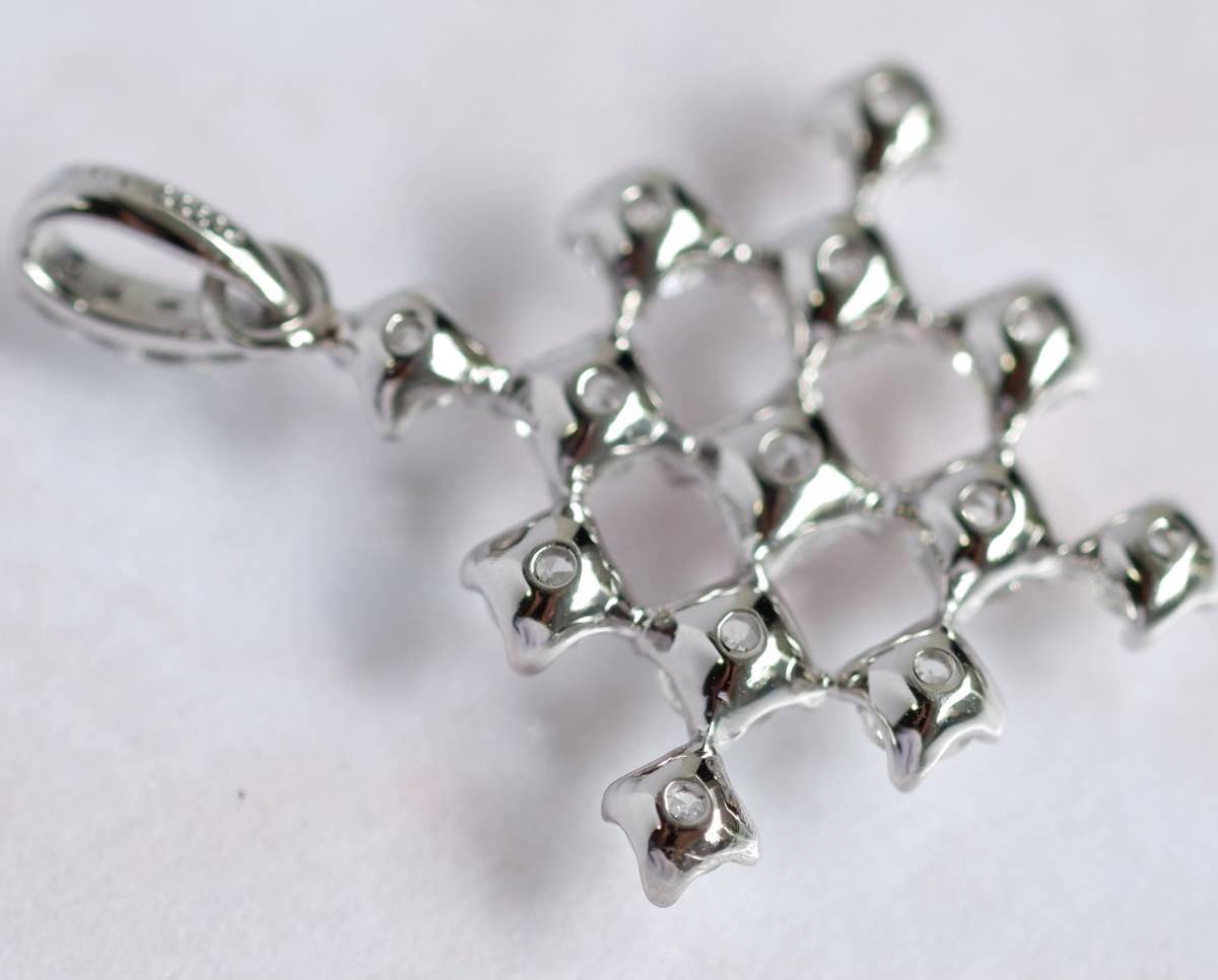 Pt900 ダイヤモンド 1.00ct ペンダントトップ プリンセスカット