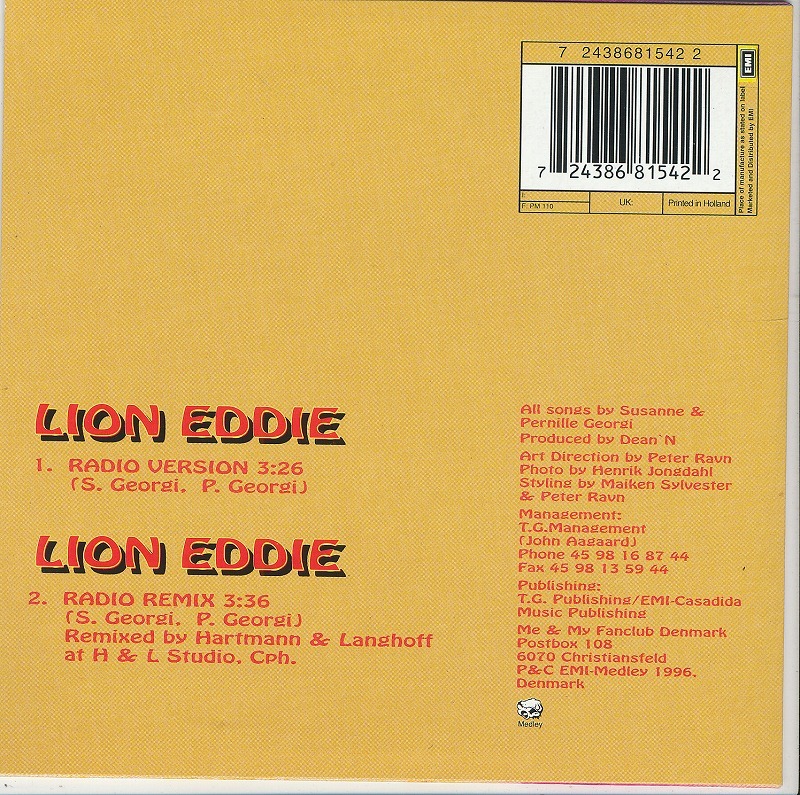 ME & MY / ミー・アンド・マイ / LION EDDIE /EU盤/中古CDS!!49010_画像2