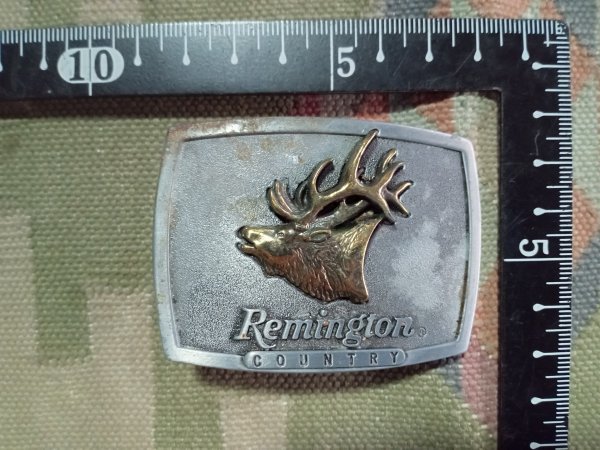 USA製◆ Remington COUNTRY バックル◆銃器 狩猟 鹿 エルク A3_画像2