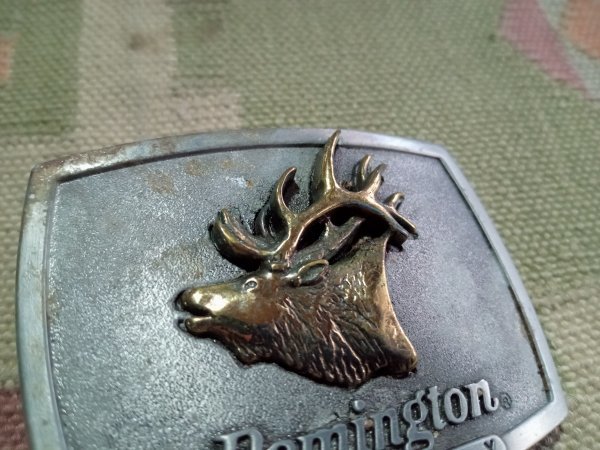 USA製◆ Remington COUNTRY バックル◆銃器 狩猟 鹿 エルク A3_画像5