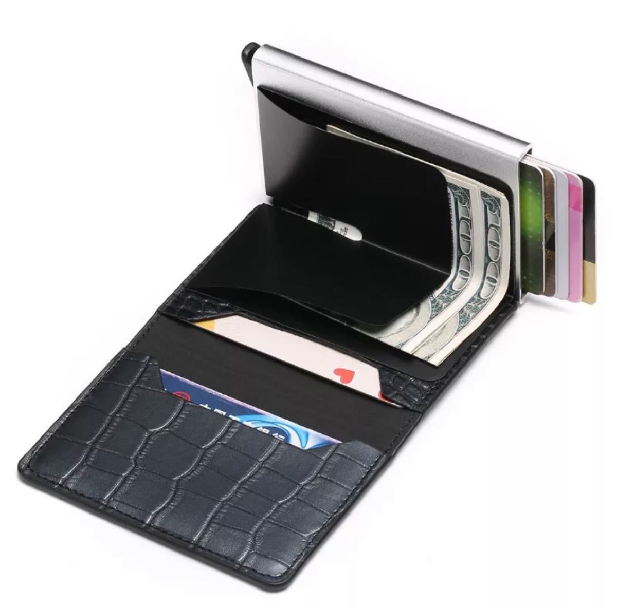 財布 マネークリップ カード スキミング防止 おしゃれ 工房 小銭 ケース