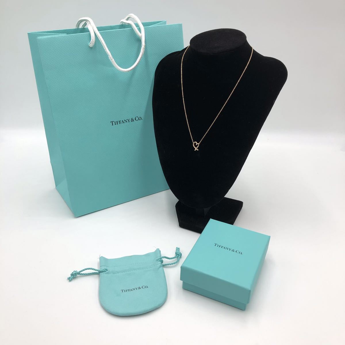 ティファニー　TIFFANY ラビングハート　ペンダント　ミニ　18Kピンクゴールド　　34614555_画像1