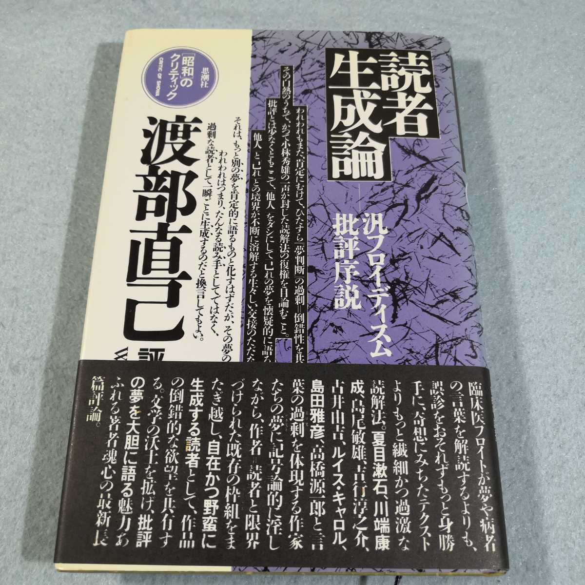 読者生成論‐汎フロイディスム批評序説／渡部直己●送料無料・匿名配送_画像1