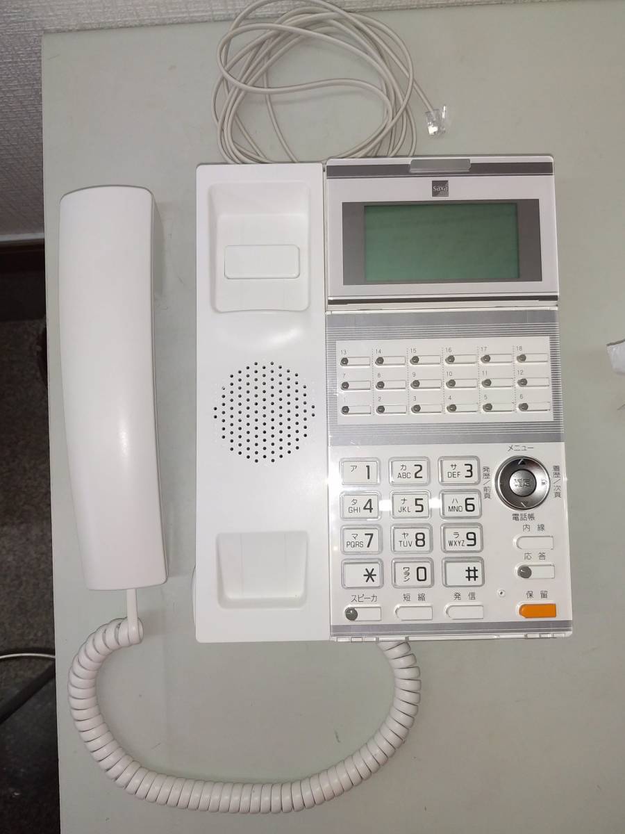 SAXA サクサ TD910 白 18ボタン標準電話機 【59%OFF!】 W 全国一律送料無料