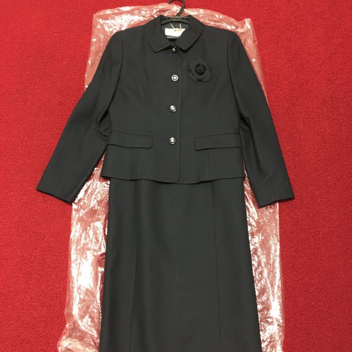 クレージュ courreges フォーマル 9号 ワンピーススーツ 濃紺 クレージュ courreges フォーマル 9号 ワンピーススーツ 濃紺