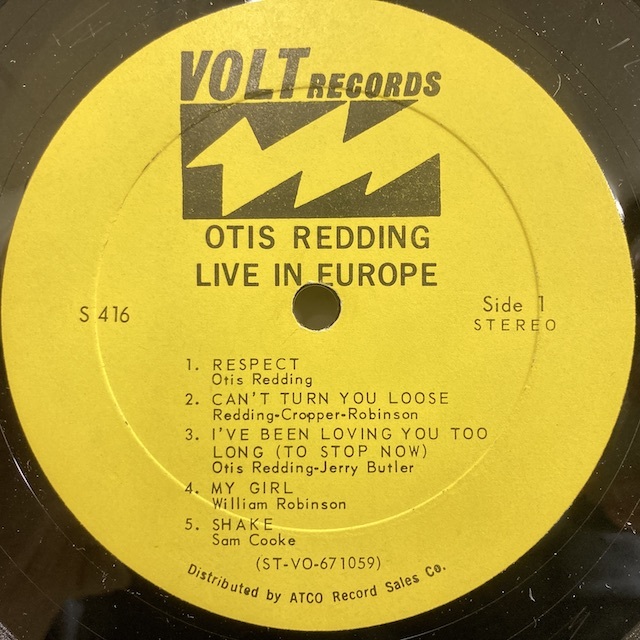 ★即決 Otis Redding オーティス・レディング live in Europe STEREOオリジナル USA オリジナルStereo 22633 内袋_画像3