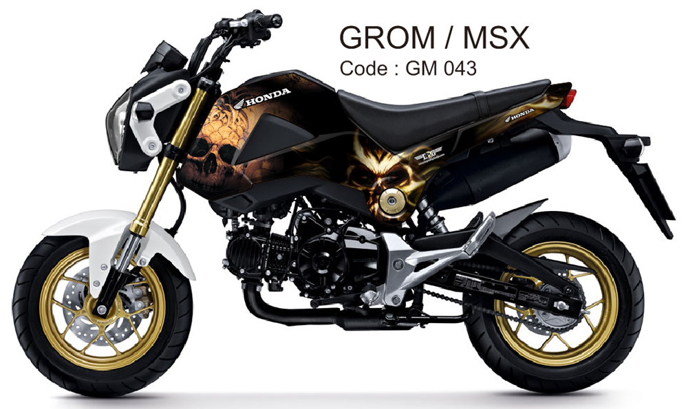 2013-2015 HONDA GROM MSX 125 グロム グラフィック デカール ステッカー /dgGM043