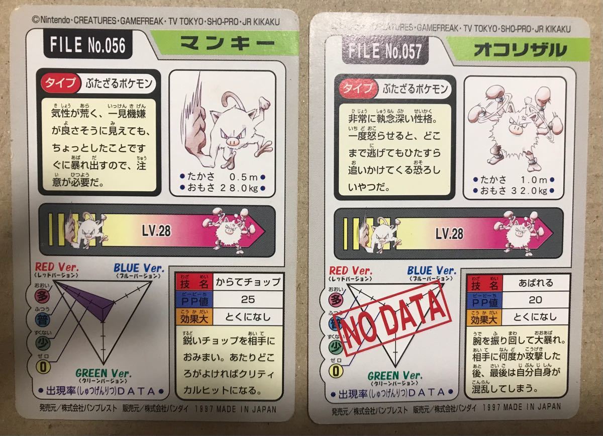 Paypayフリマ ポケモン カードダス マンキー オコリザル Paypayフリマ ポケモン カードダス マンキー オコリザル