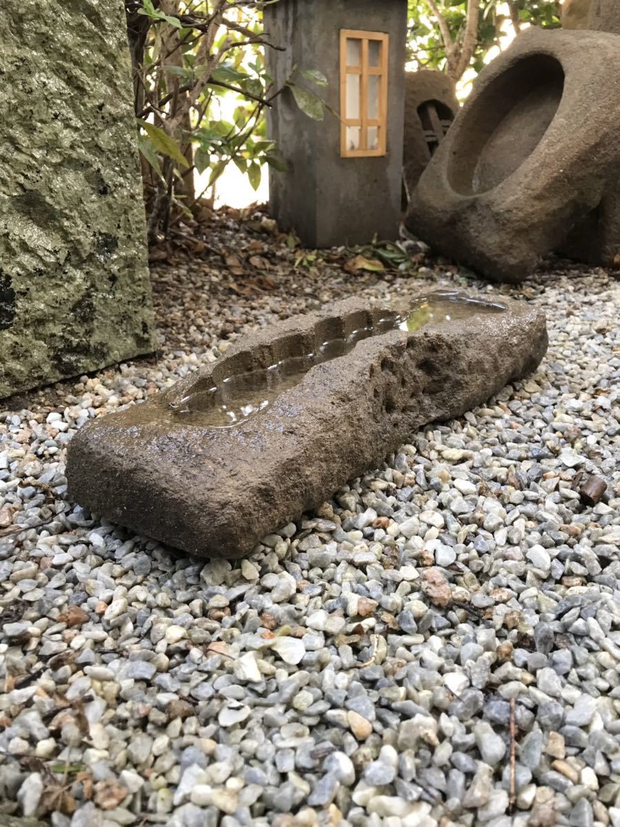 古民具石材造園資材オブジェ石造彫刻【石鉢・寄せ植え鉢・多肉植物鉢