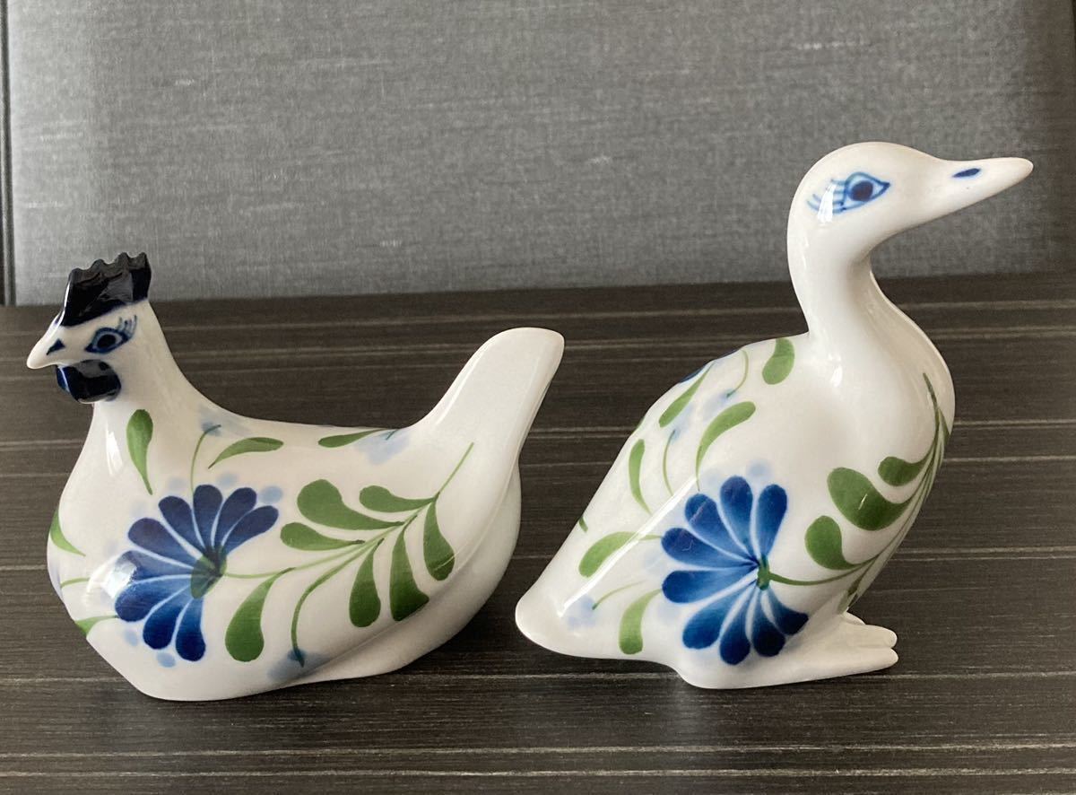 DANSK ダンスク セージソング ニワトリ アヒル 陶器 置物 鳥 DANSK ダンスク セージソング ニワトリ アヒル 陶器 置物 鳥