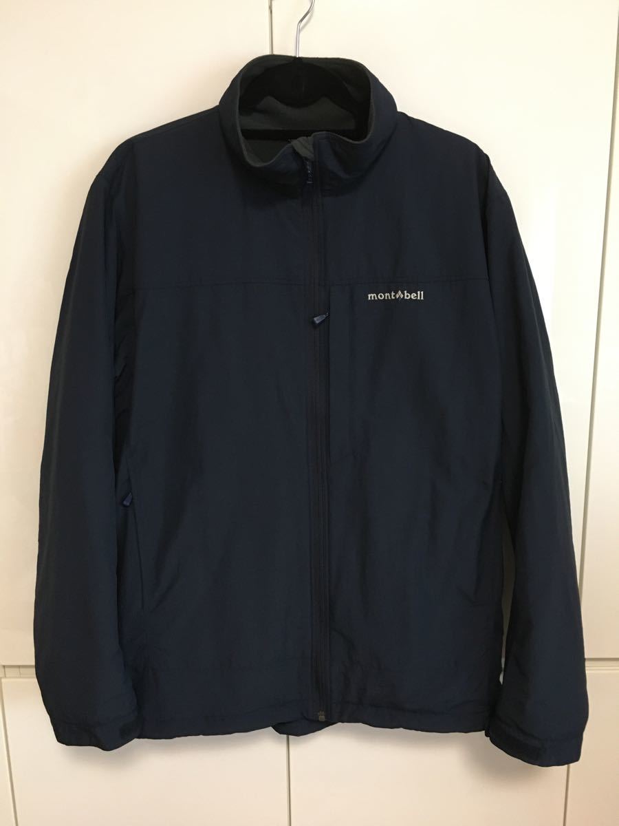 モンベル mont-bell クリマプラス100 ウィズシェルジャケット Men's XL ネイビー #1102325