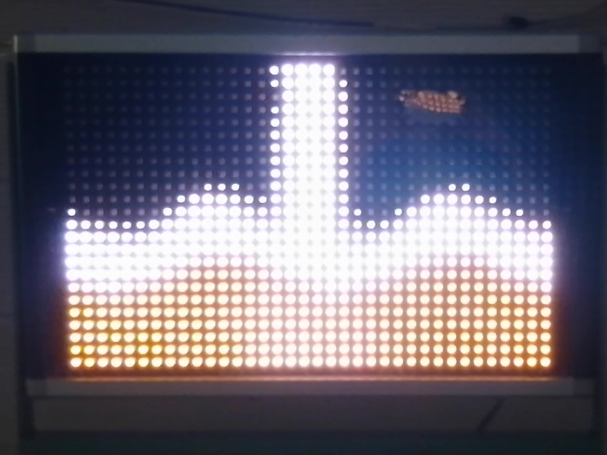 ○○【動作保証】LED電光看板 MS-CF900S リモコン、スタンド付き 電子 