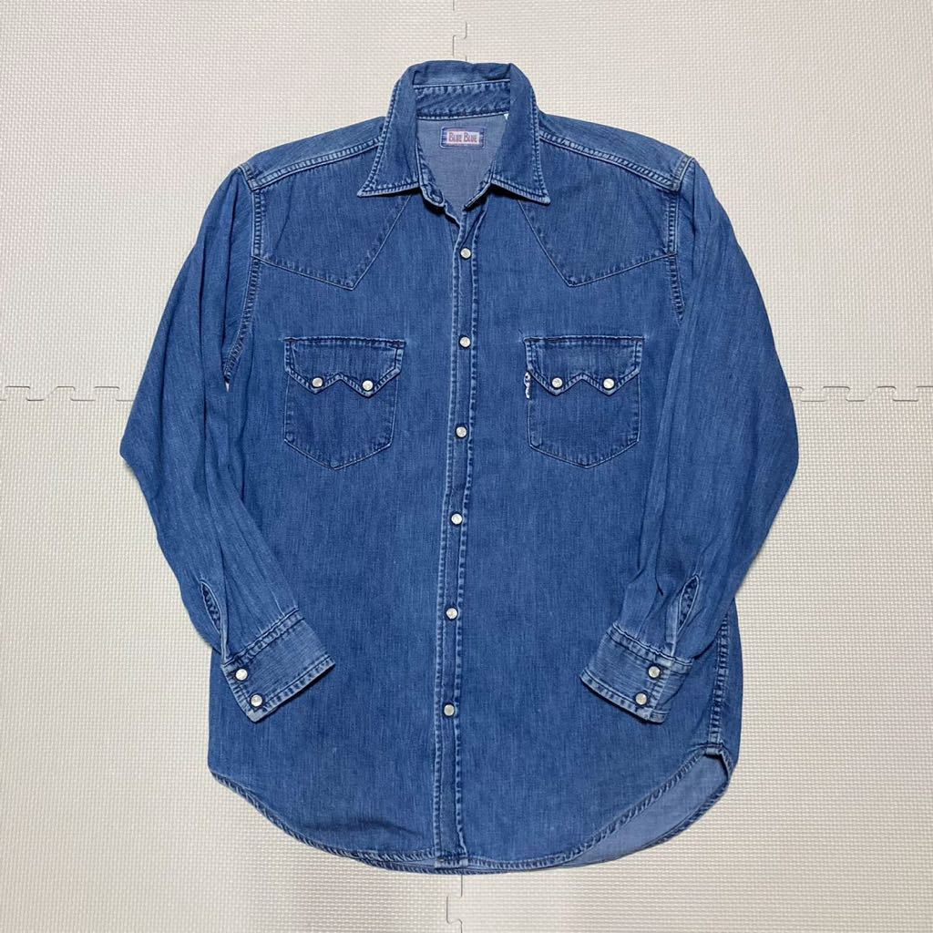 ★ BLUE BLUE ブルーブルー H.R.MARKET デニムウエスタンシャツ 長袖シャツ 2