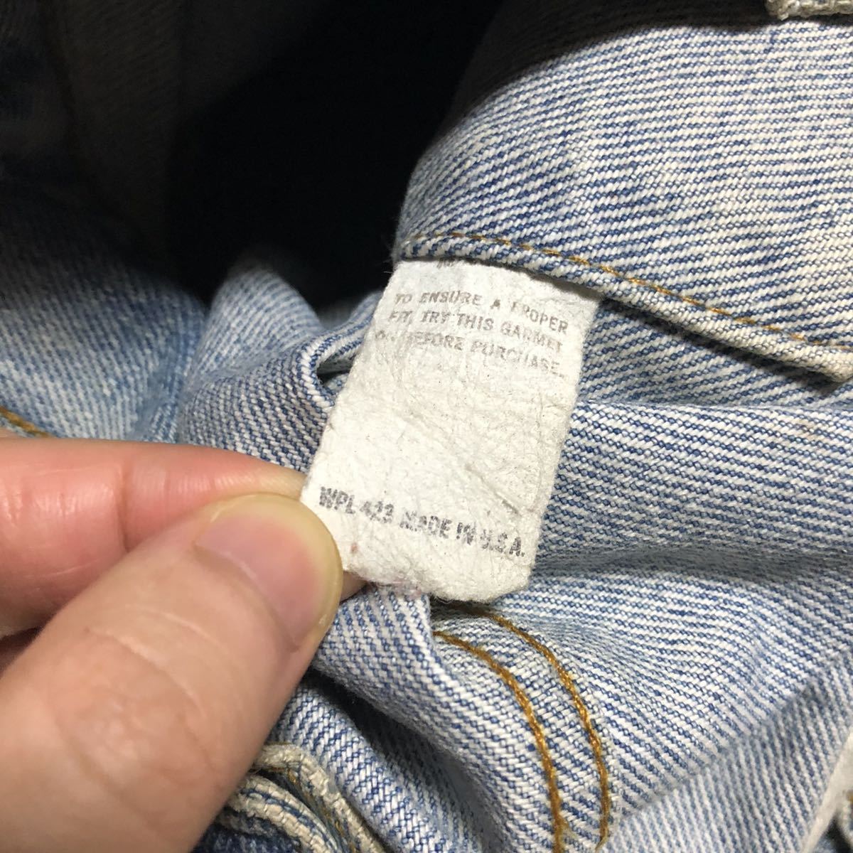 ★ Levi's 70506 リーバイス 80's VINTAGE!! USA製 4ポケ デニムジャケット ジージャン_画像9