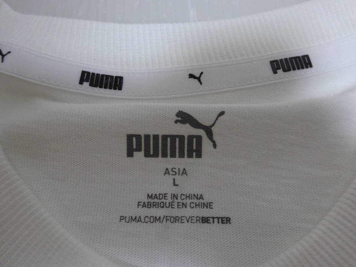 未使用タグ付き PUMA プーマ メンズ カットソー ホワイトカラー L_画像3