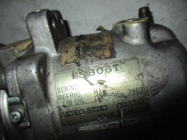 # Lancia delta integrale 16 valve(bulb) air conditioner compressor used SS-806T parts taking equipped SEIKO SEIKI R12 cooler,air conditioner #