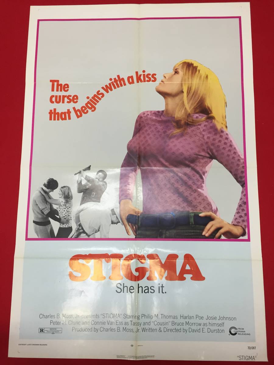 vh00185『Stigma』USオリジナル1シートポスター　フィリップ・マイケル・トーマス　ハーラン・キャリー・ポー_画像1
