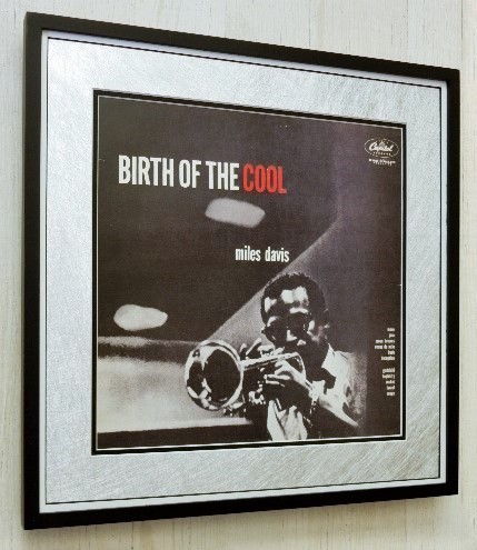 マイルス・デイビス/BIRTH OF COOL/名盤ジャケット・ポスター額入り/Miles Davis/Jazz  Art/アルバムアート/ジャズレジェンド/インテリア