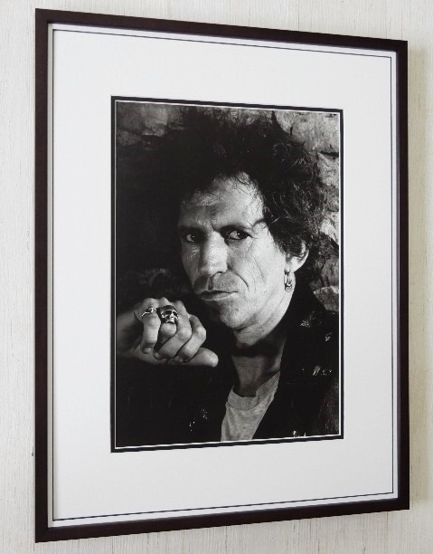 キース・リチャーズ/1990/アートピクチャー額装品/ポートレート3/Keith Richards/ザ・ローリングストーンズ/Stones/ロックアイコン