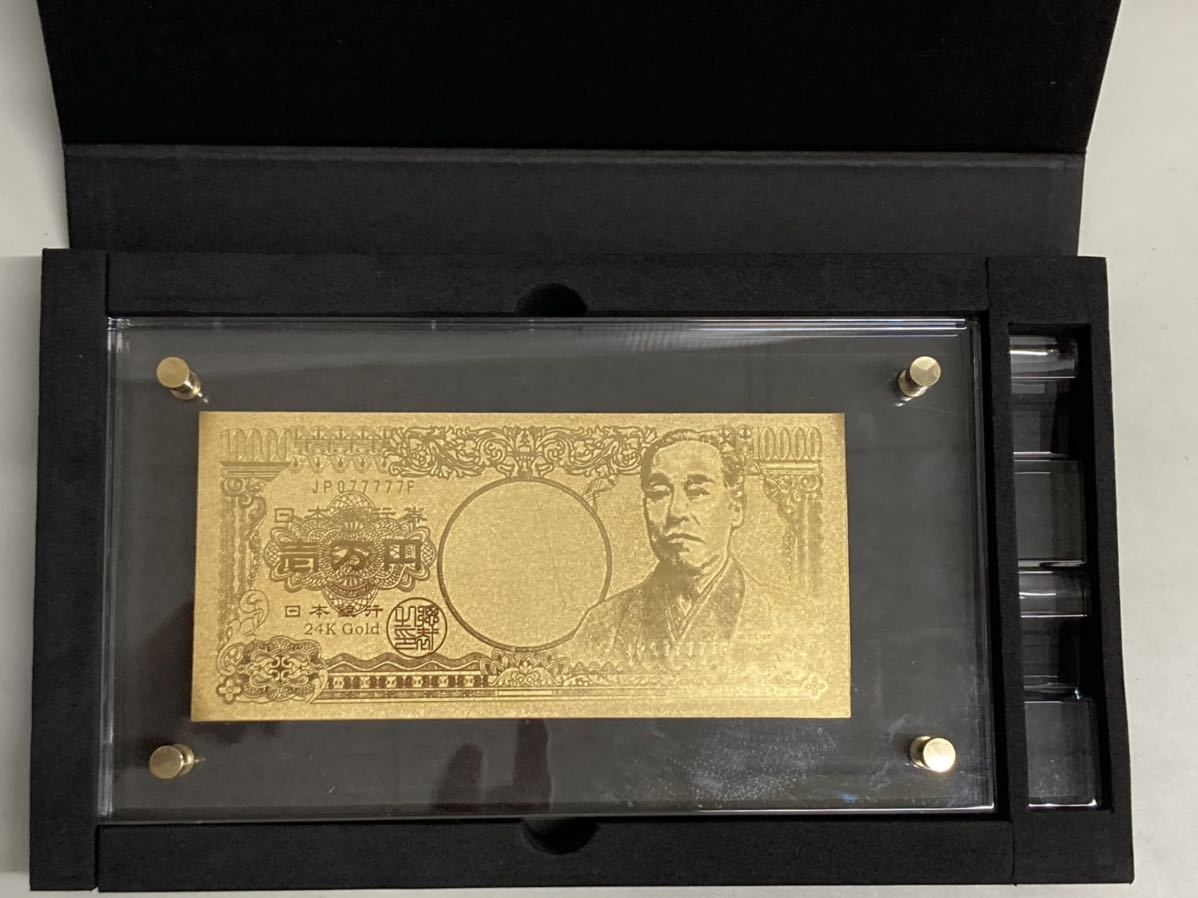 k24 Gold leaf Japan-2sided Banknote secondhand goods 