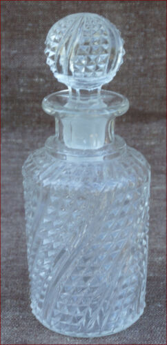 フランス カット ツイストクリスタル 香水 ボトル 瓶 1910_画像2