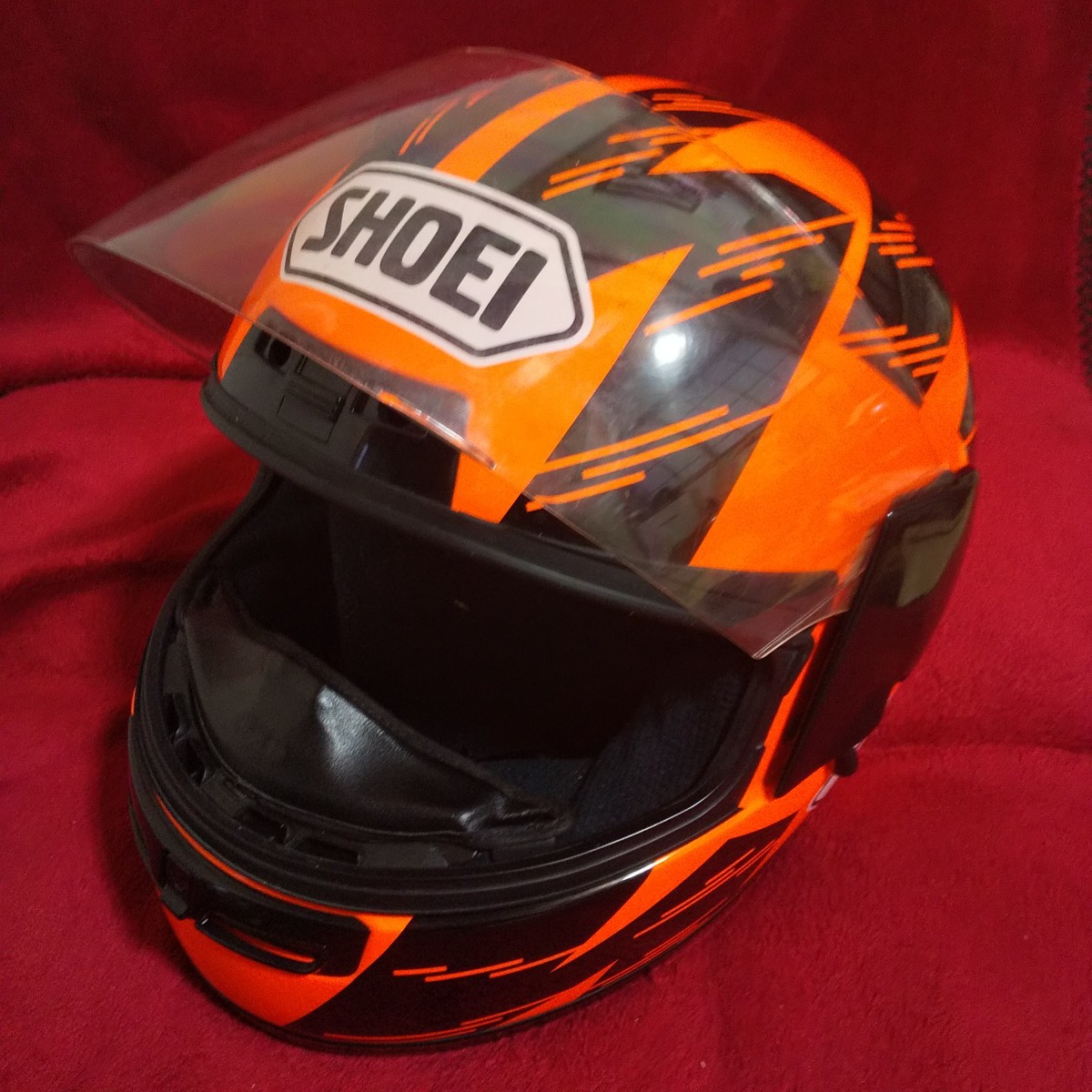 SHOEI 袋付 オレンジ ヘルメット フルフェイス SHOEI】 RSV S-ZAG フルフェイス サイズL オレンジ|Yahoo
