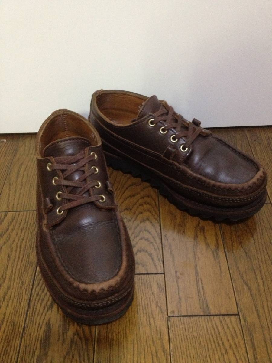 RUSSELL MOCCASIN×NEPENTHES ラッセルモカシン×ネペンテス フィッシングオックスフォード トリプルヴァンプ シャークソール  6.5D