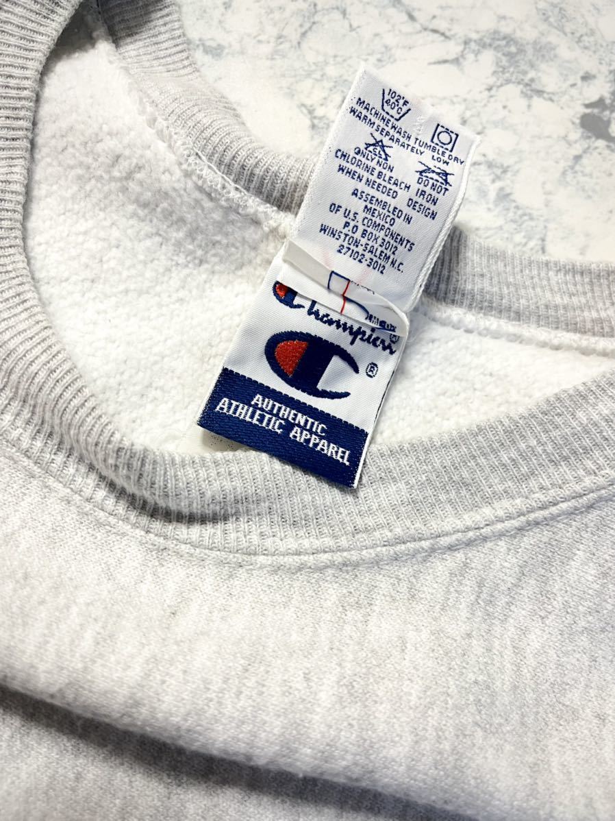 90s～ CHAMPION REVERSE WEAVE SWEAT GREY SOLID OLD VINTAGE チャンピオン 目無し 無地 リバースウィーブ スウェット オールド ビンテージ_画像7