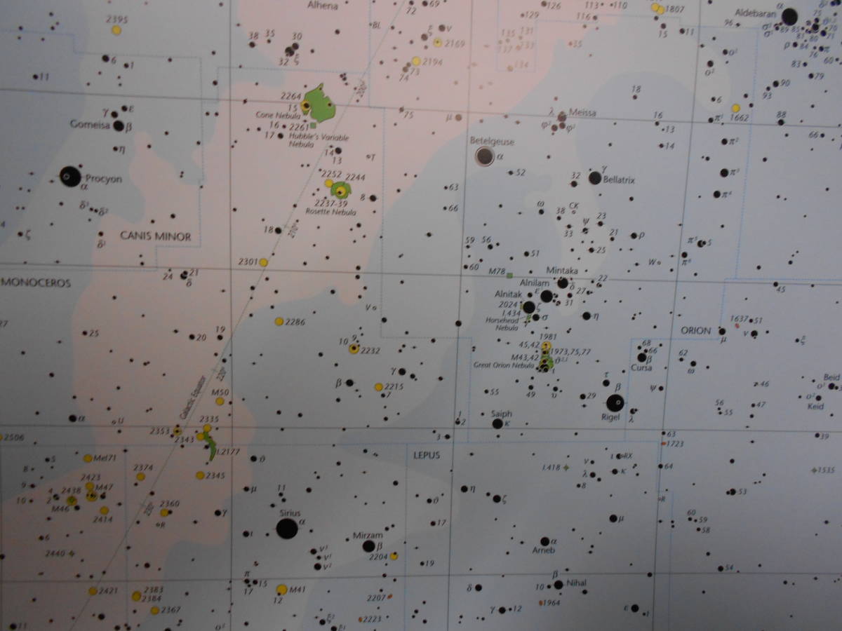 アンティーク、天文暦学書、星図、天体観測2005年『コリンズ星図』星座早見盤、宇宙、Astronomy, Star map, Planisphere, Star chart_画像7