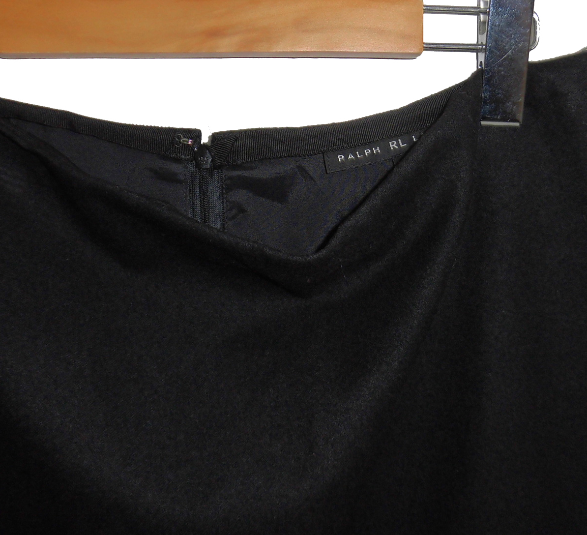  прекрасный товар RALPH LAUREN Ralph Lauren шерсть юбка 11 черный 