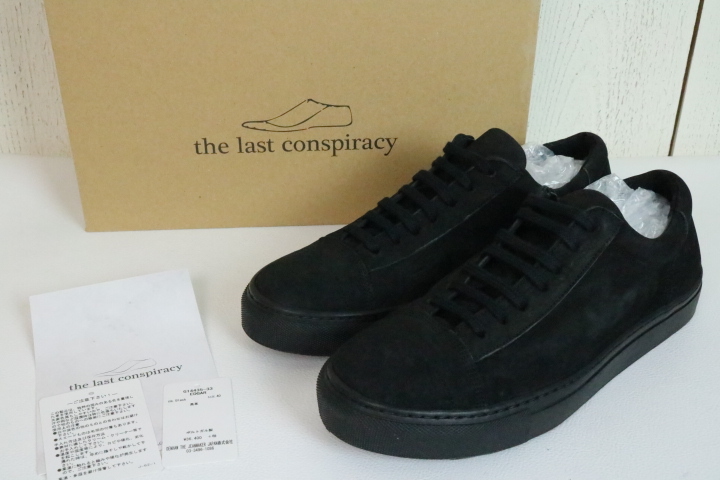 最終２点 ブラック40（約25.0cm）【新品】 DENHAM EDGAR ホースレザー スニーカー 黒 デンハム/馬革/ヴィンテージ加工/革靴