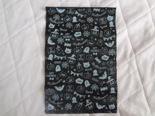  new goods. lovely Halloween pattern. wrapping sack,30 pieces set, black, nylon sack, vinyl sack, present 