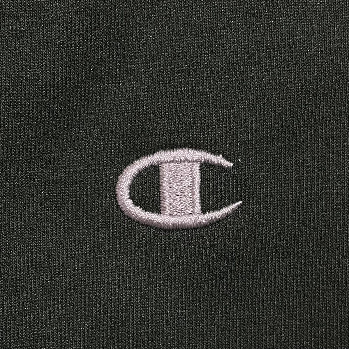 【人気カラー】チャンピオン champion スウェット XLサイズ ダークグリーン 裏起毛 刺繍ロゴ 21-183